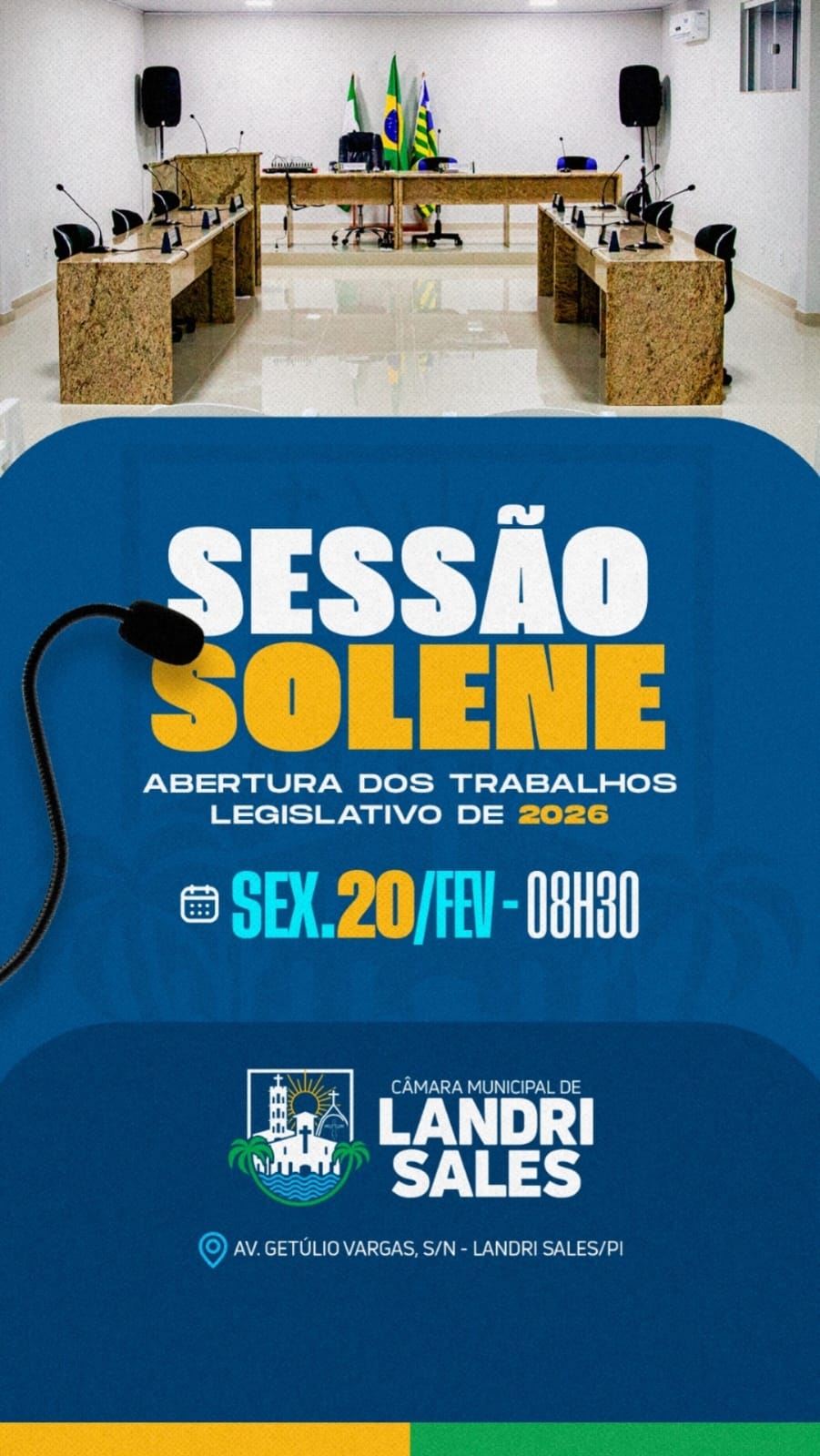 Abertura dos trabalhos legislativo 2026